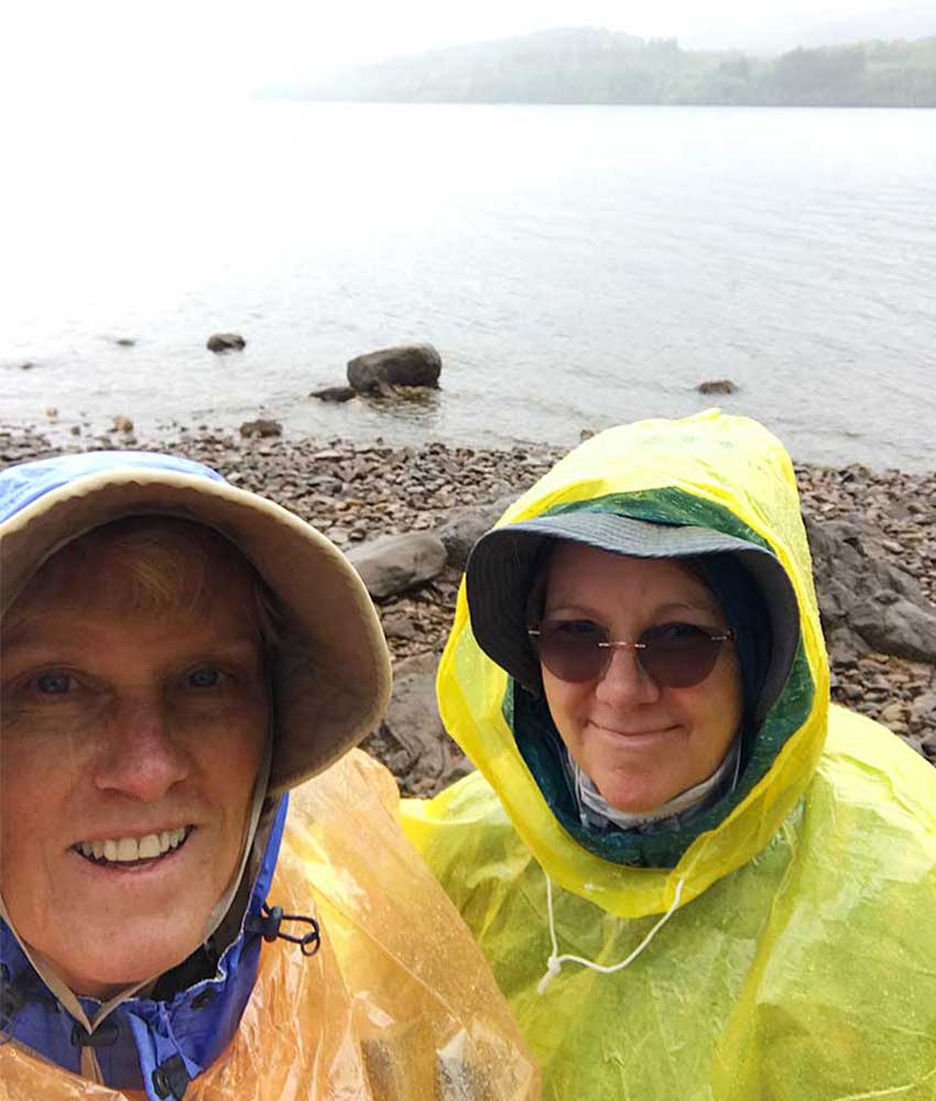 Walking in the rain on the Great Glen Way
